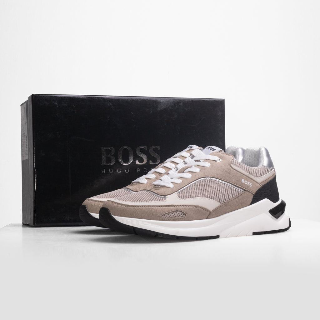 ZAPATILLA Mixed material Grey/Cream Hugo Boss