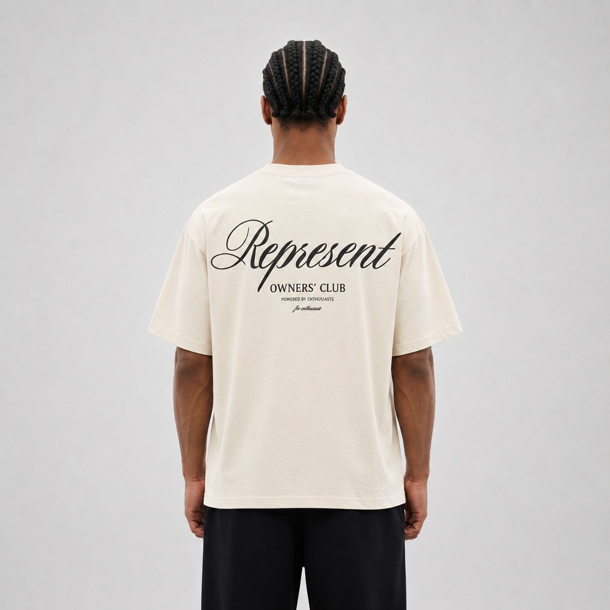 Camiseta 788331 Oversize Crema para hombre