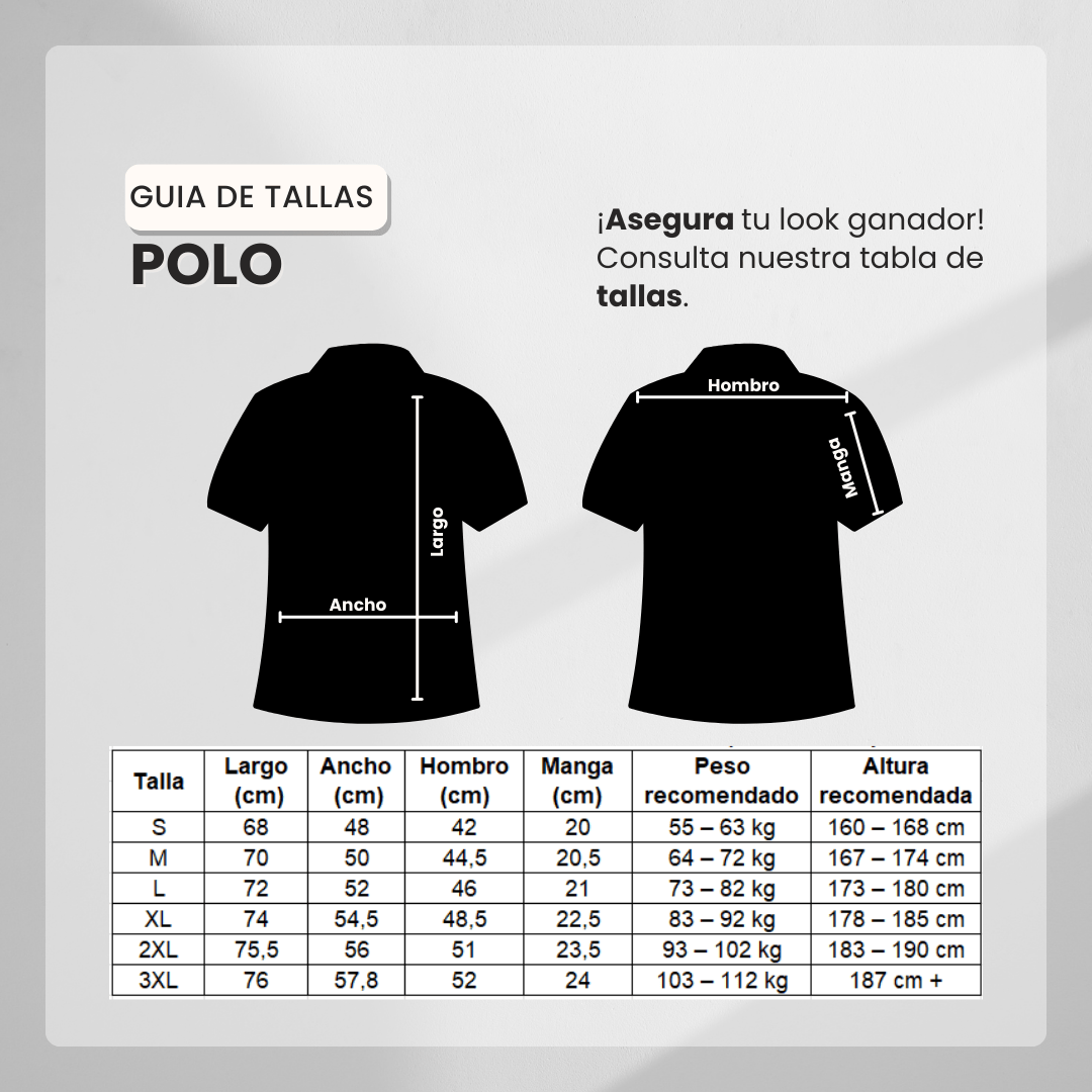 Camiseta 185023 Tipo Polo Negro para hombre