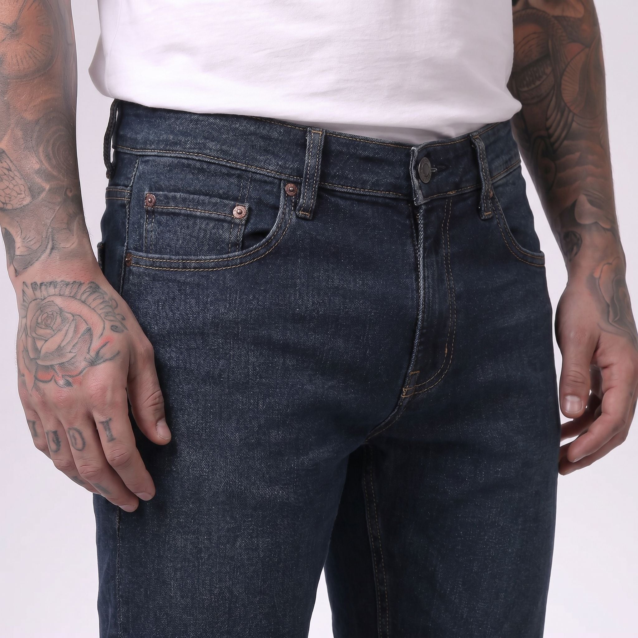 Jean LE CK072 Azul Para Hombre