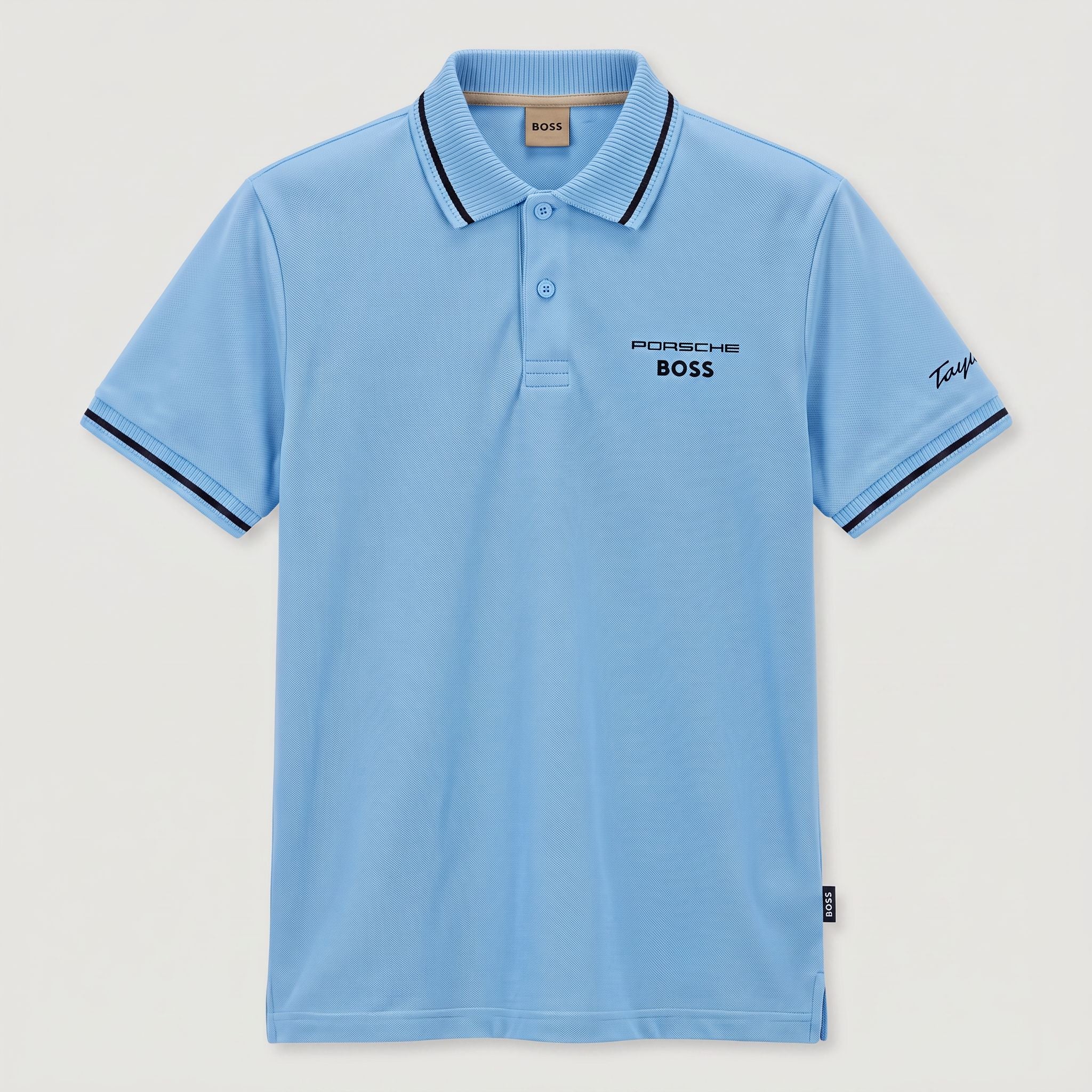 Camiseta 185023 Tipo Polo Azul Claro para hombre
