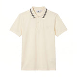 Camiseta 918011 Tipo Polo Crema para hombre