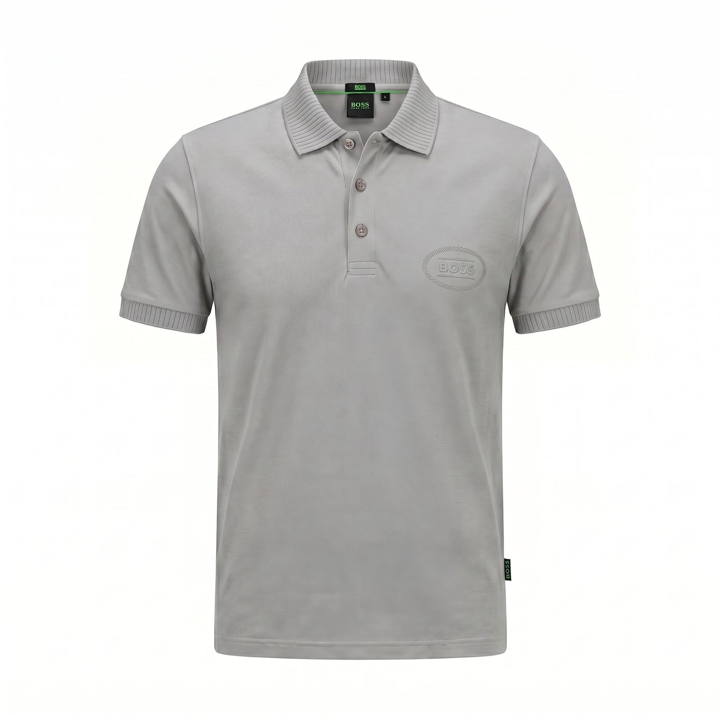 Camiseta 185024 Tipo Polo Gris para hombre