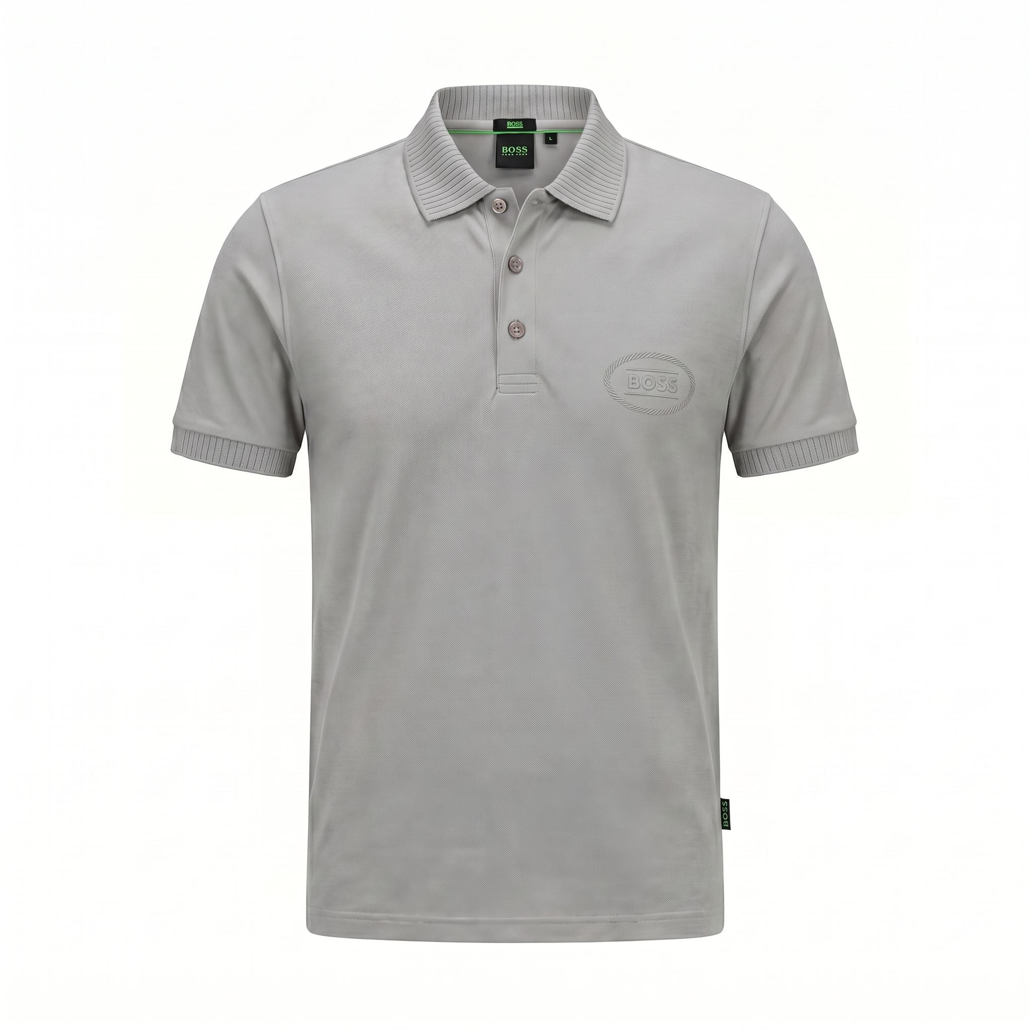 Camiseta 185024 Tipo Polo Gris para hombre