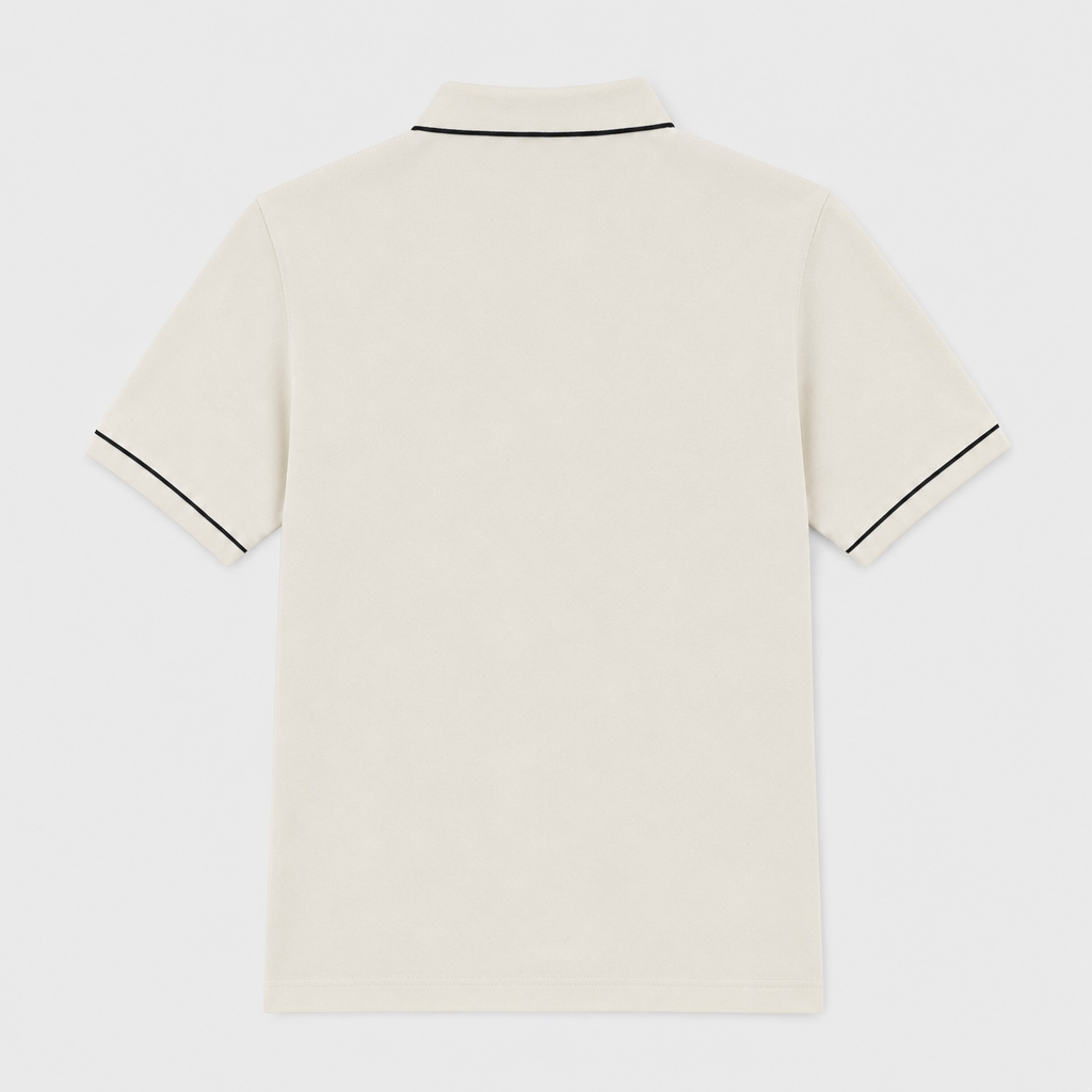 Camiseta 918017 Tipo Polo Crema para hombre