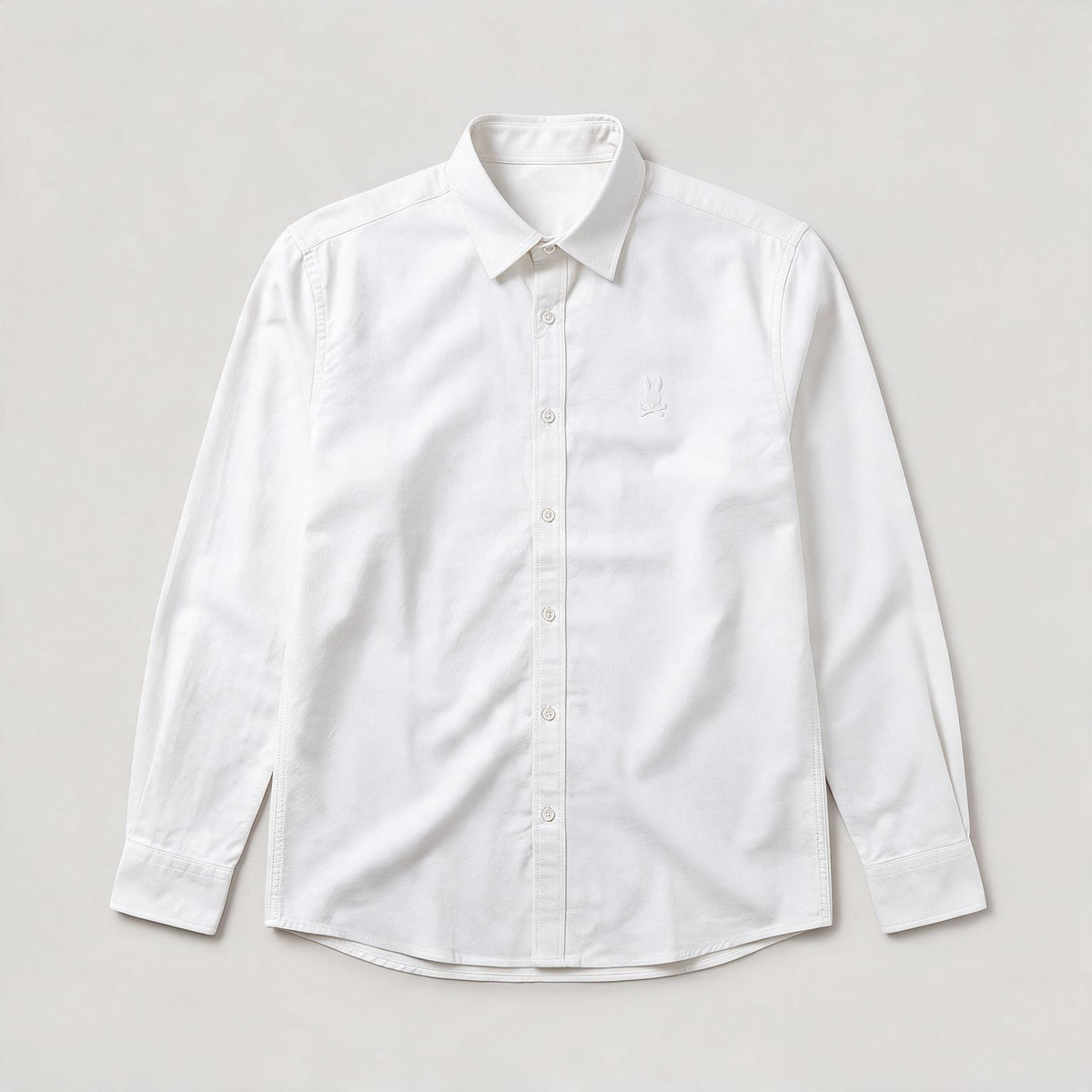 Camisa 50021 Manga larga  Blanco para hombre