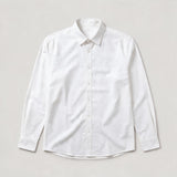 Camisa 50021 Manga larga  Blanco para hombre