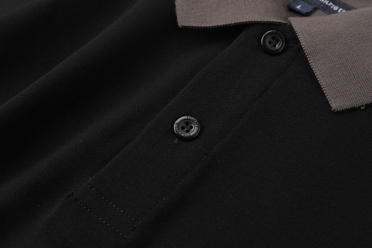 Camiseta 185047 Tipo Polo Negro para hombre