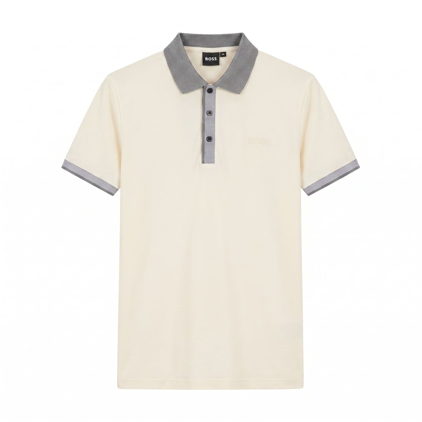 Camiseta 918013 Tipo Polo Crema para hombre