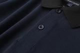 Camiseta 185047 Tipo Polo Azul Oscuro para hombre