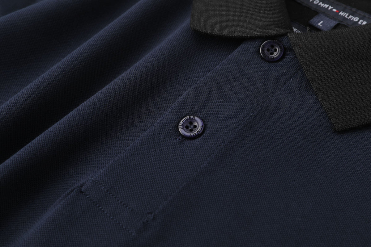 Camiseta 185047 Tipo Polo Azul Oscuro para hombre