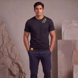 Camiseta 661121 Estampada Negro para hombre