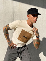 Camiseta 921046 Basica Crema para hombre