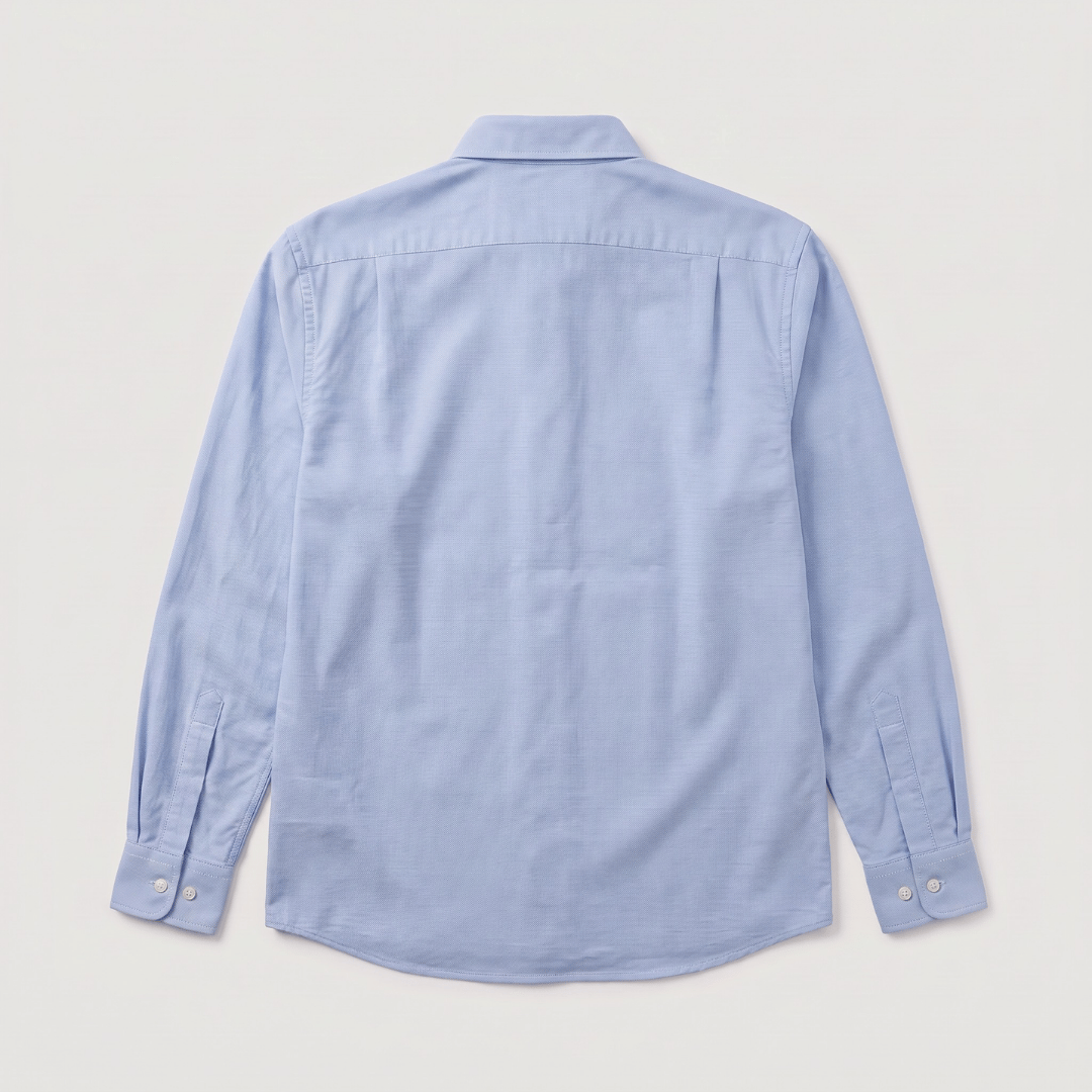 Camisa 50021 Manga larga  Azul Claro para hombre