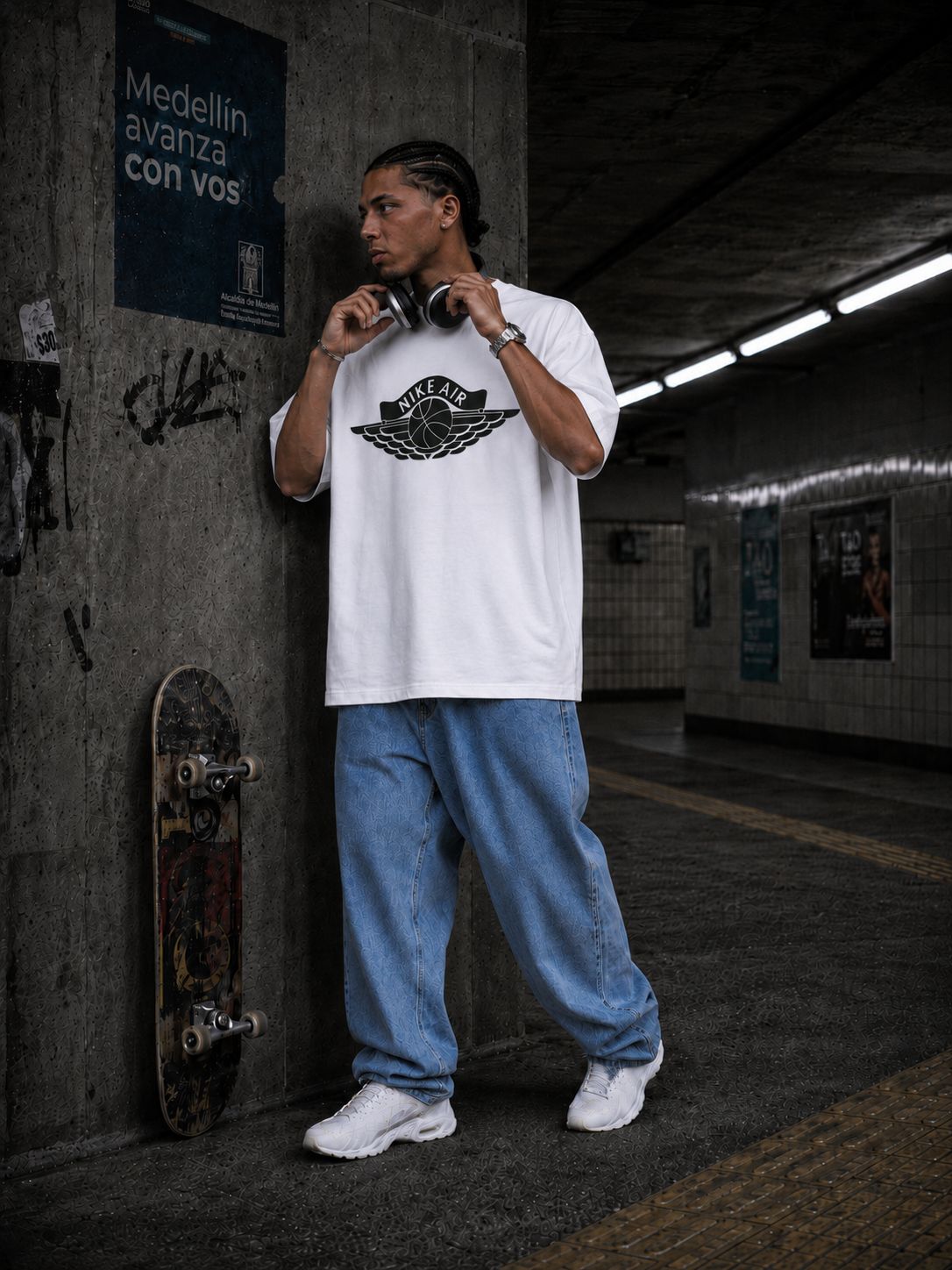 Camiseta 788366 Oversize Blanco para hombre