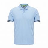 Camiseta 185022 Tipo Polo Azul Claro para hombre
