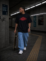 Camiseta 788366 Oversize Negro para hombre
