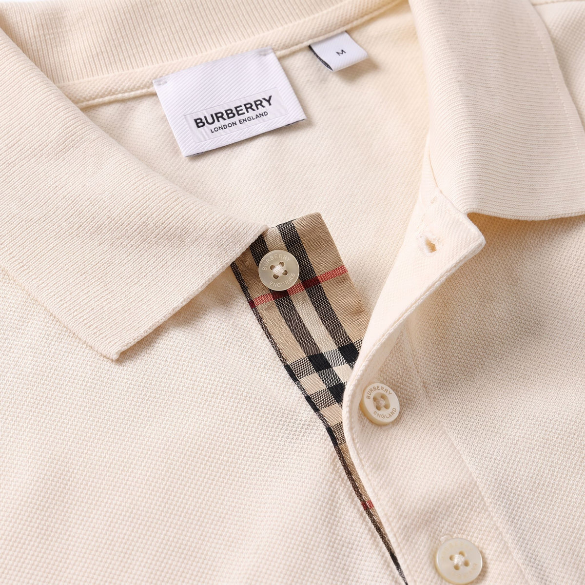 Camiseta 185041 Tipo Polo Crema para hombre