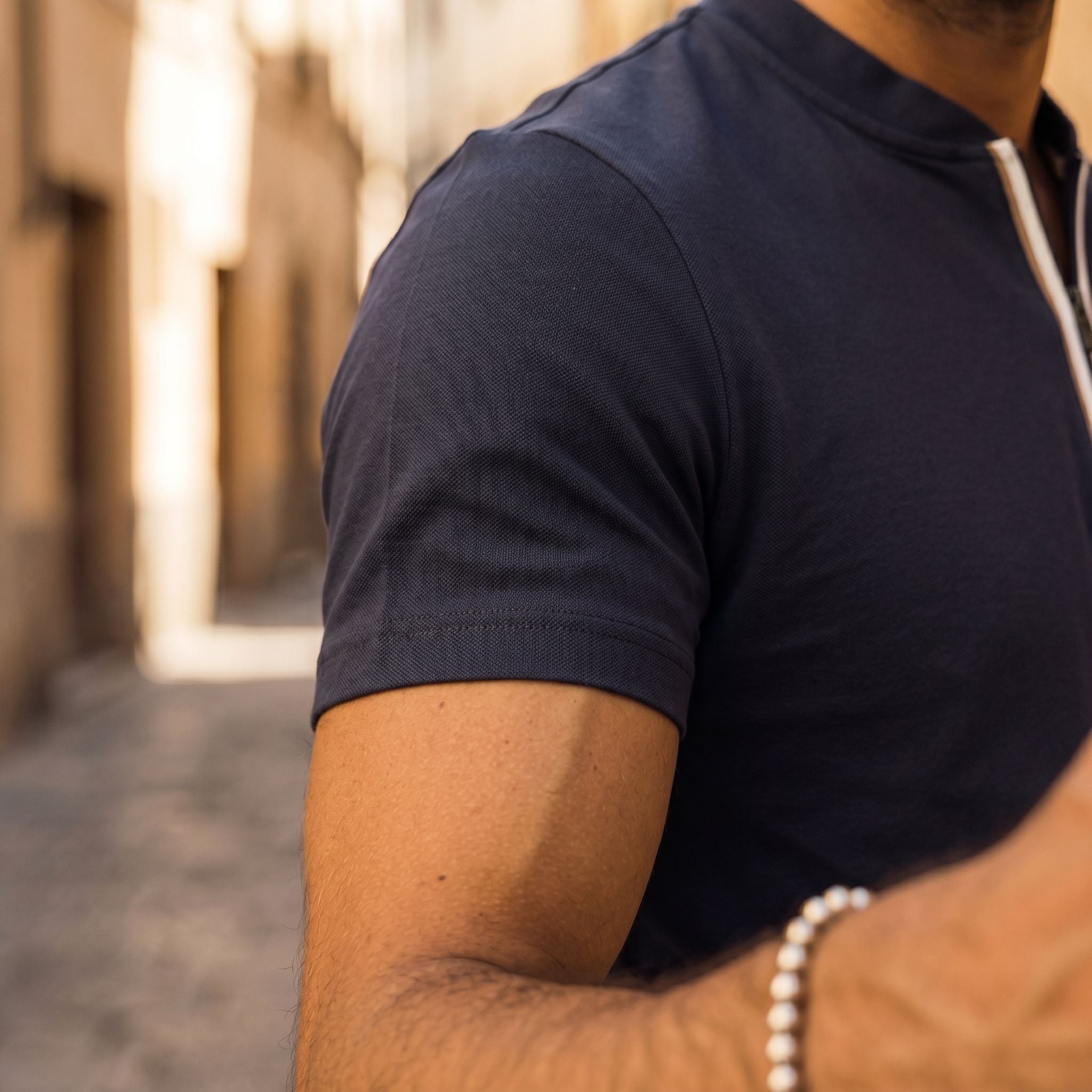 Camiseta 921082 Tipo Polo Azul Oscuro para hombre