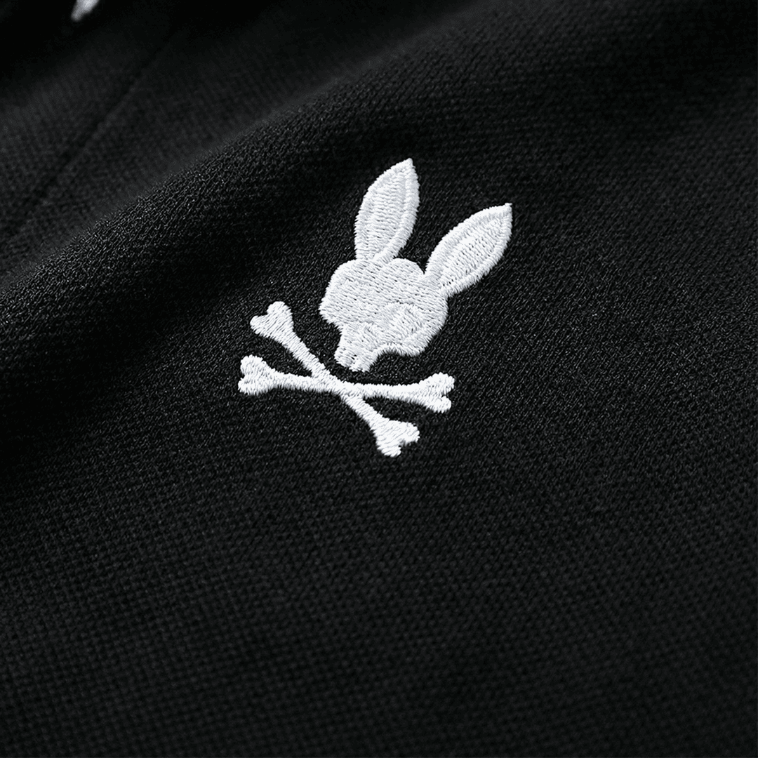 Camiseta 185017 Tipo Polo Negra Para Hombre