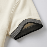 Camiseta 185017 Tipo Polo Crema Para Hombre