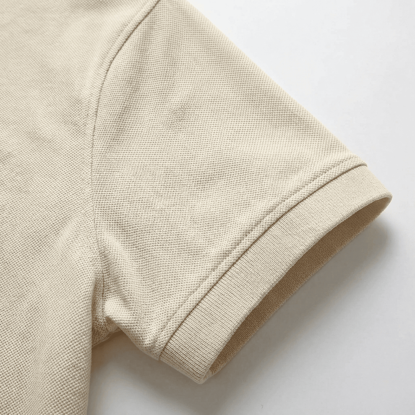 Camiseta 38032 Tipo Polo Crema Para Hombre