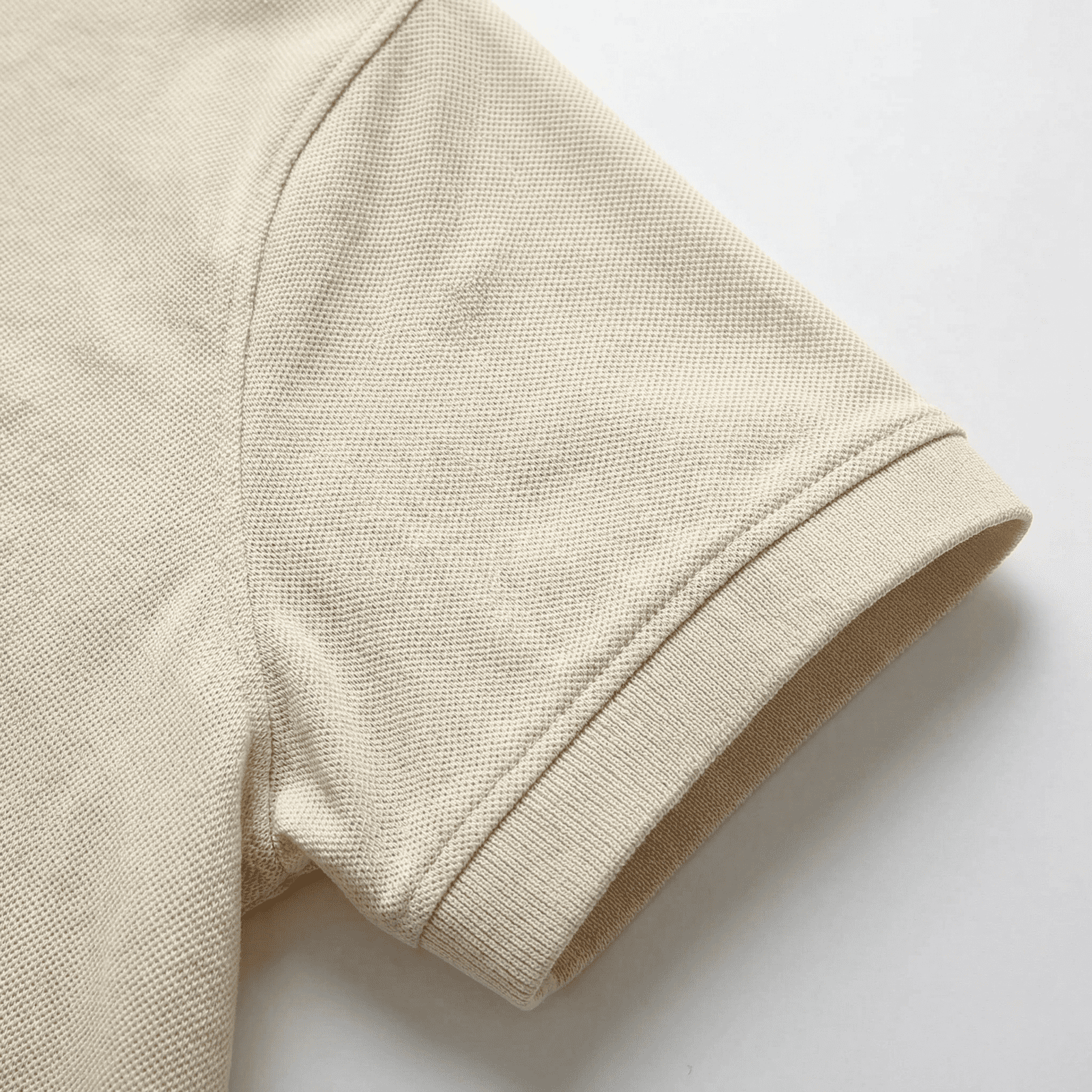 Camiseta 38032 Tipo Polo Crema Para Hombre