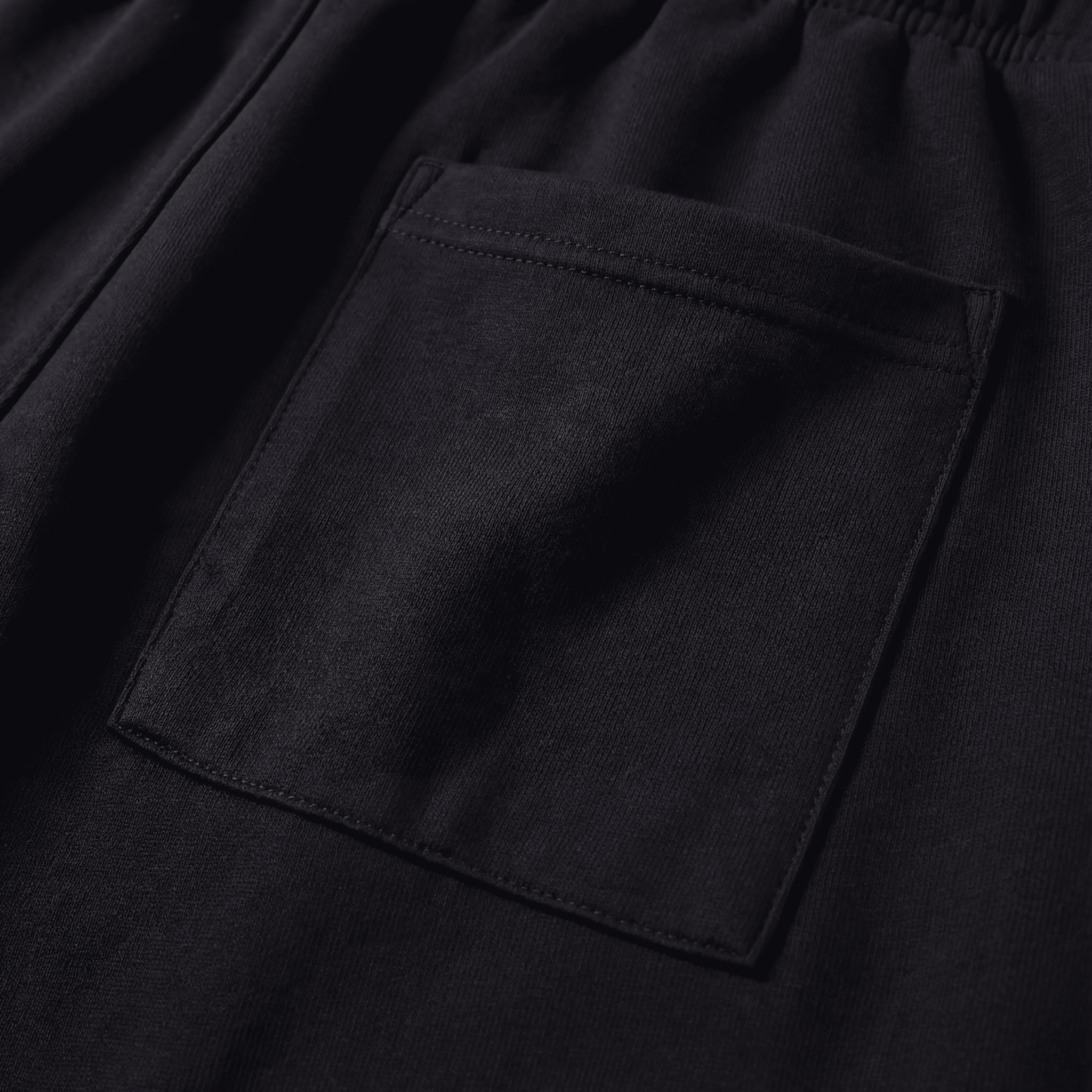 Bermuda 1818018 Negra De Algodón Para Hombre