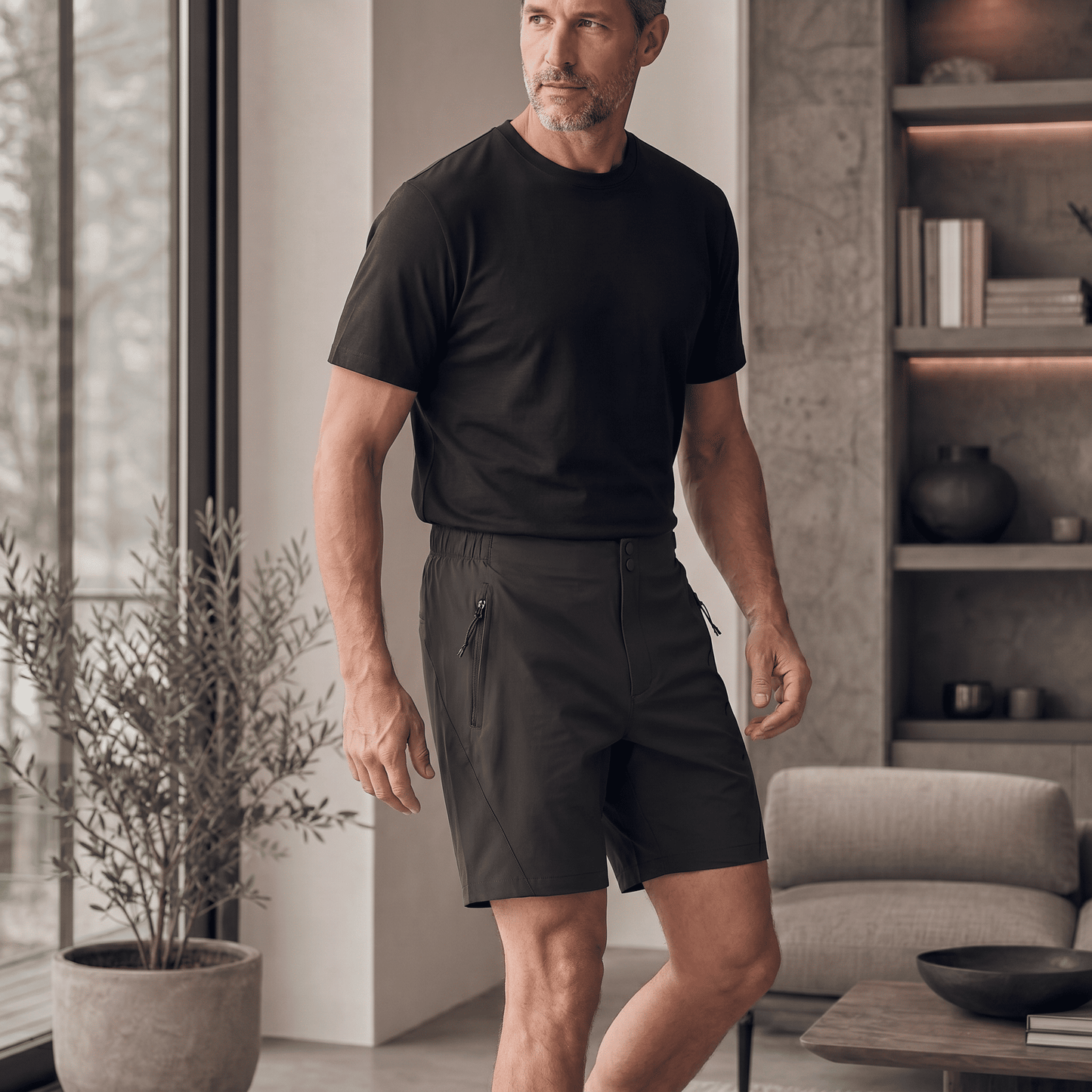 Pantaloneta 25D668 Negro Para Hombre