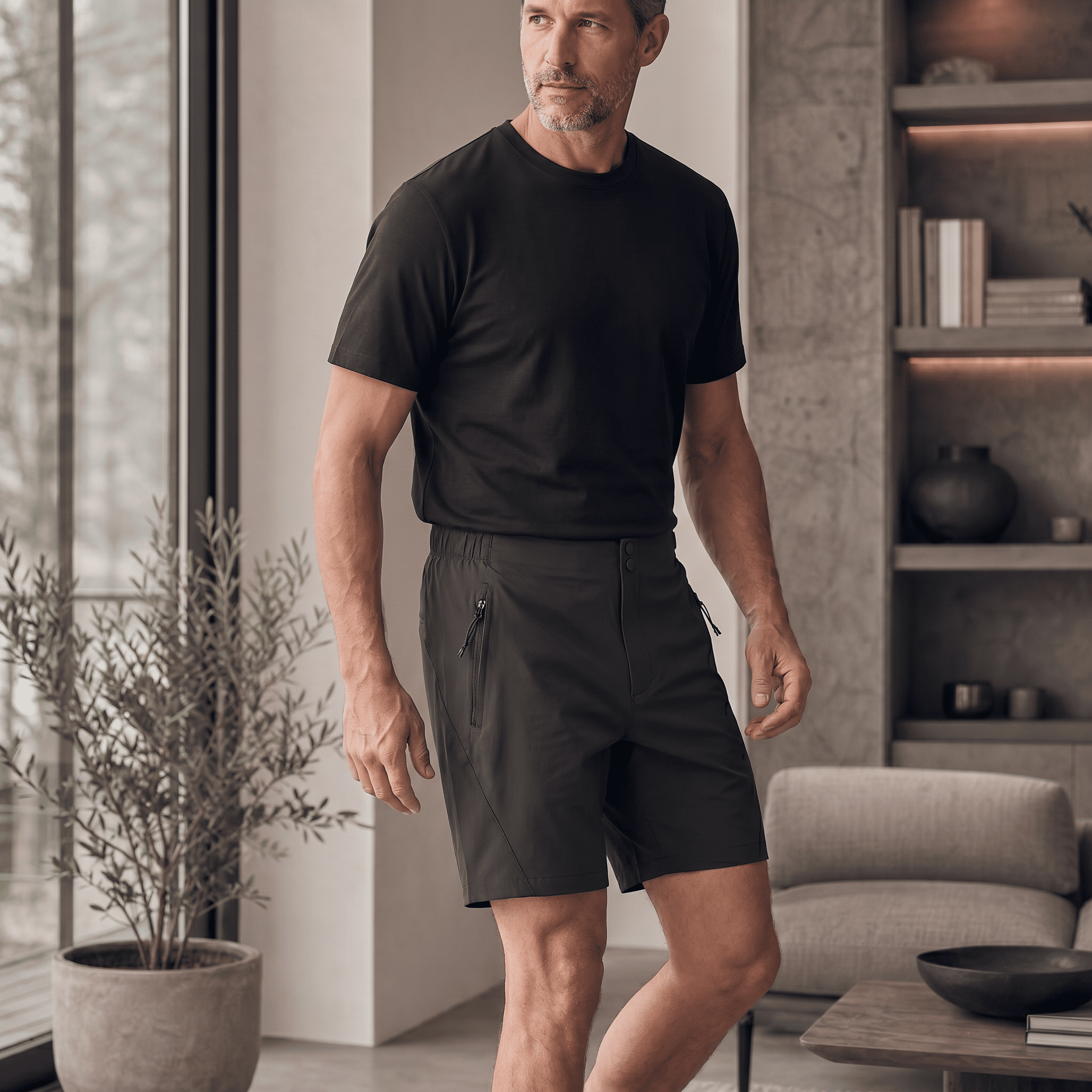 Pantaloneta 25D668 Negro Para Hombre