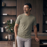 Camiseta 25D657-1 Verde Oscuro Para Hombre