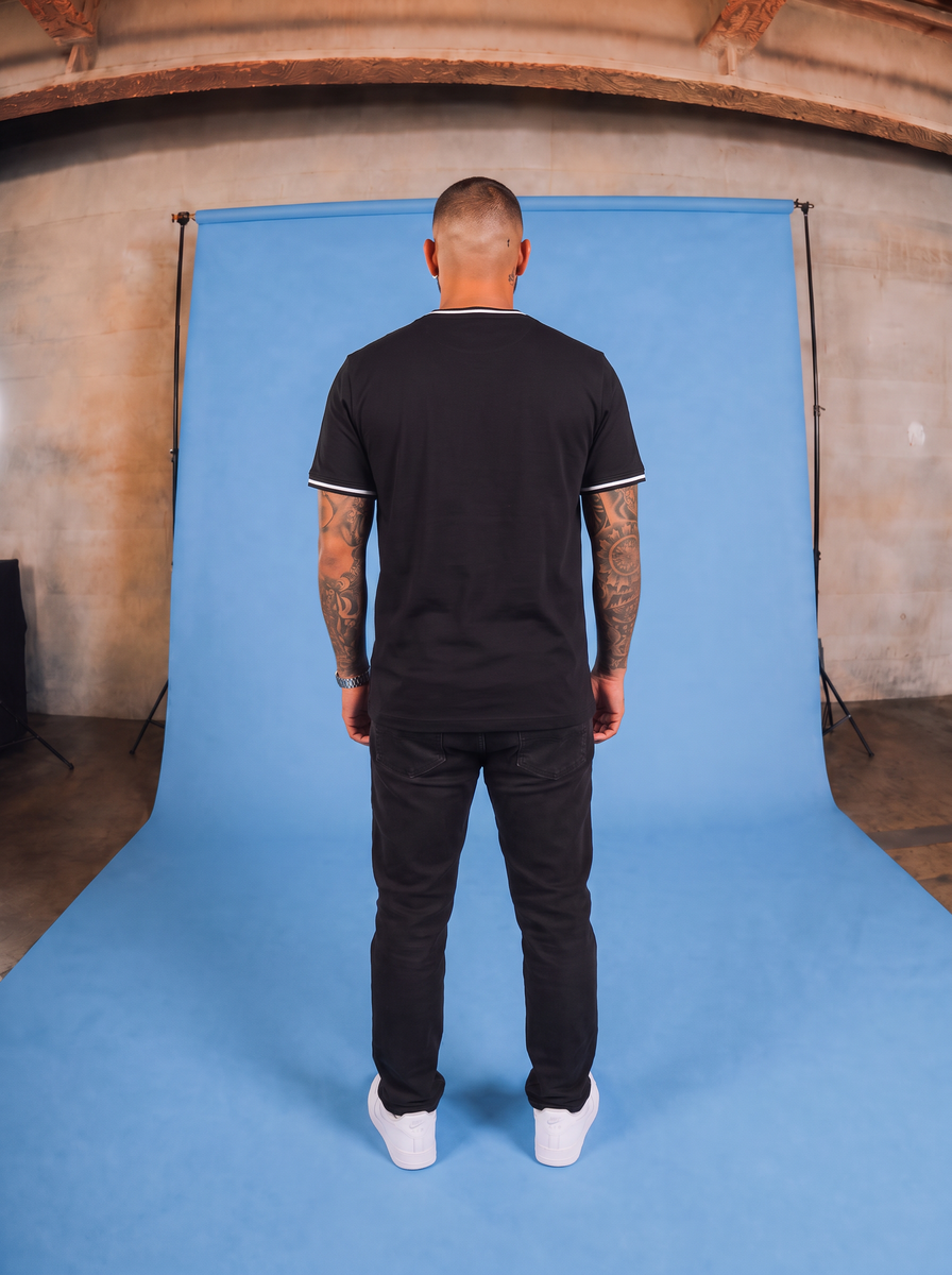 Camiseta 786498 Basica Negro para hombre