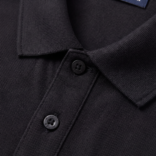 Camiseta 918054 Tipo Polo Negra para hombre