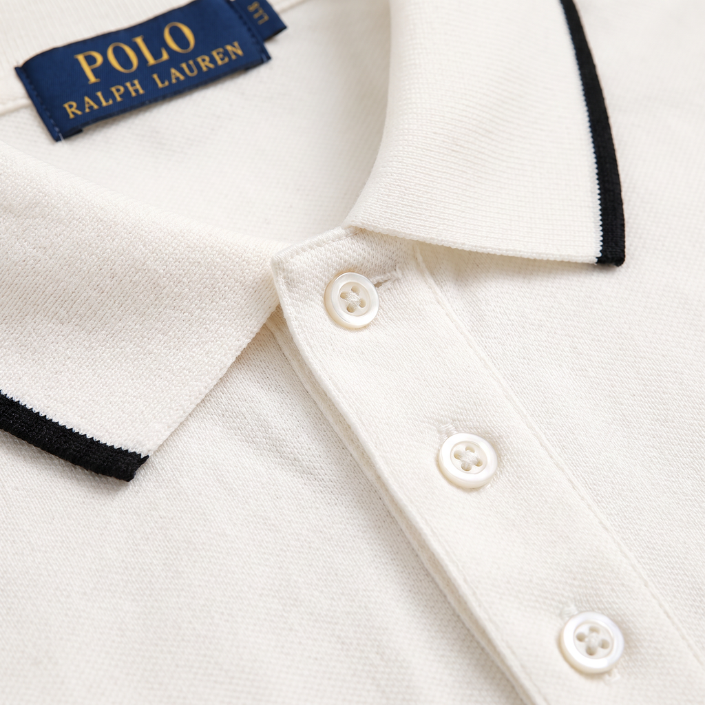 Camiseta 778142 Tipo Polo Crema para hombre