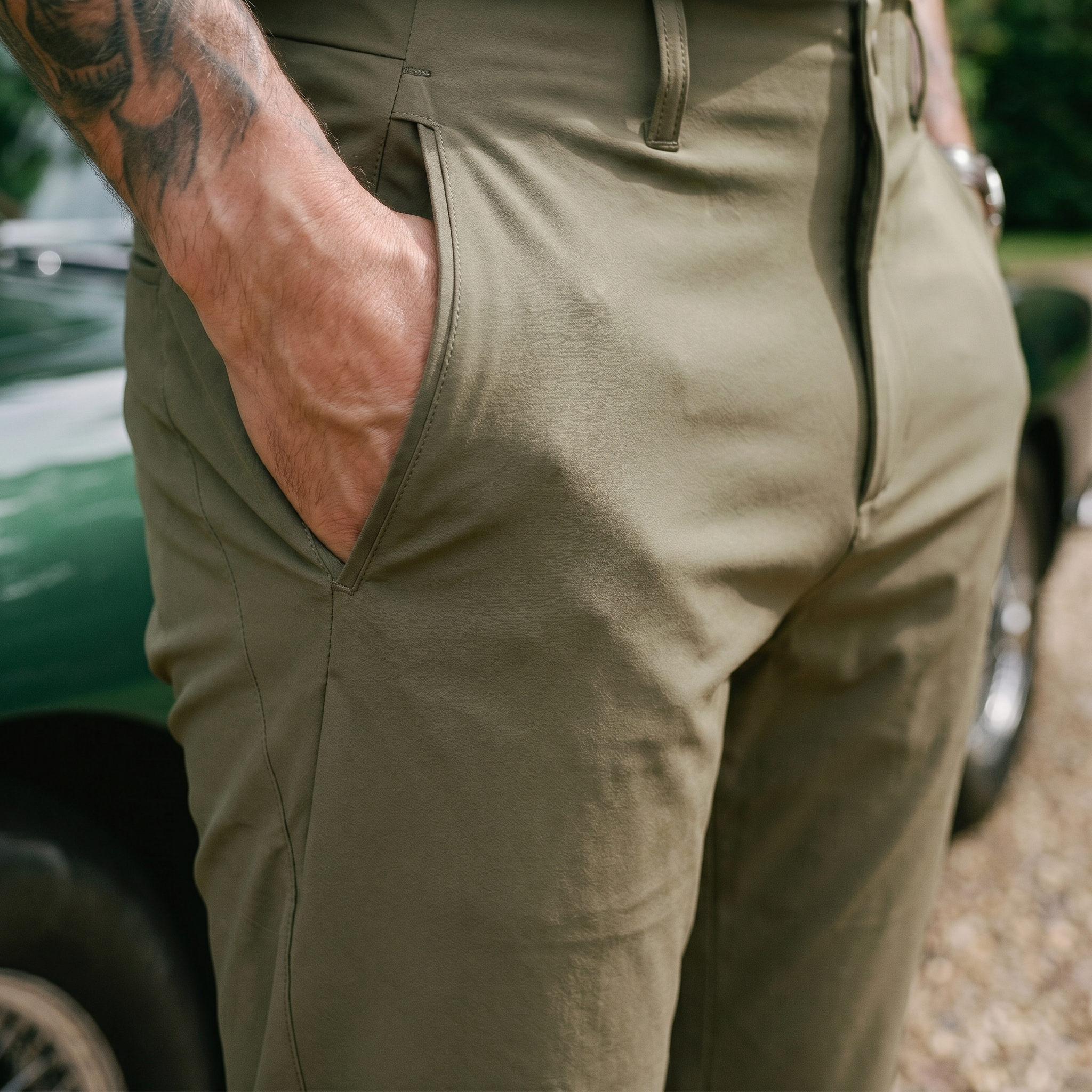 Pantalon Verde Oliva para hombre Ref. 25D654-2