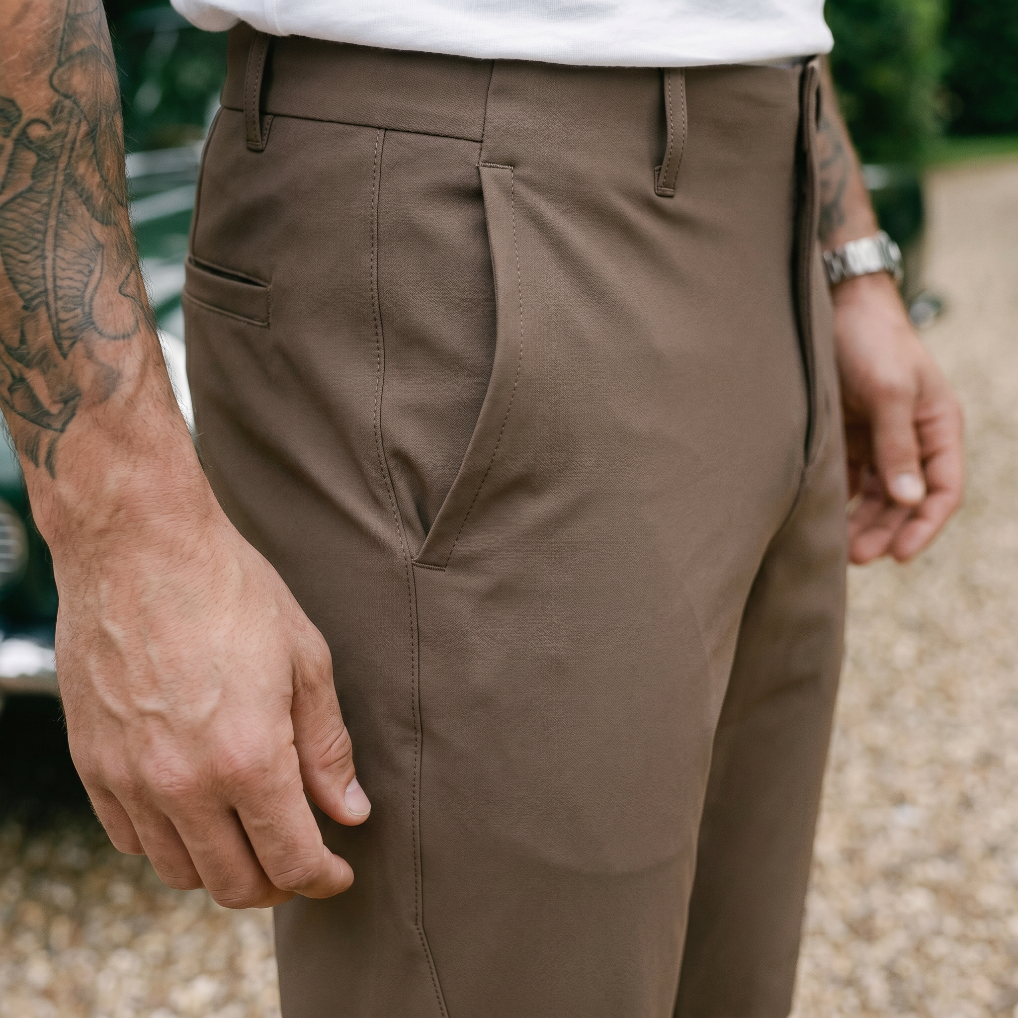 Pantalon Cafe para hombre Ref. 25D654-2