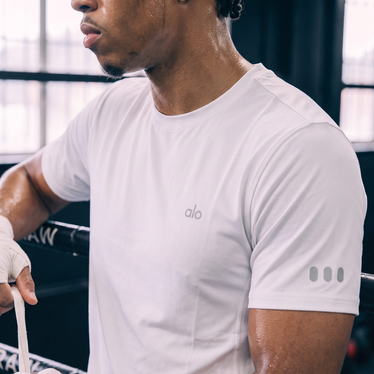 Camiseta Deportiva Blanca Para Hombre Ref. CAM29