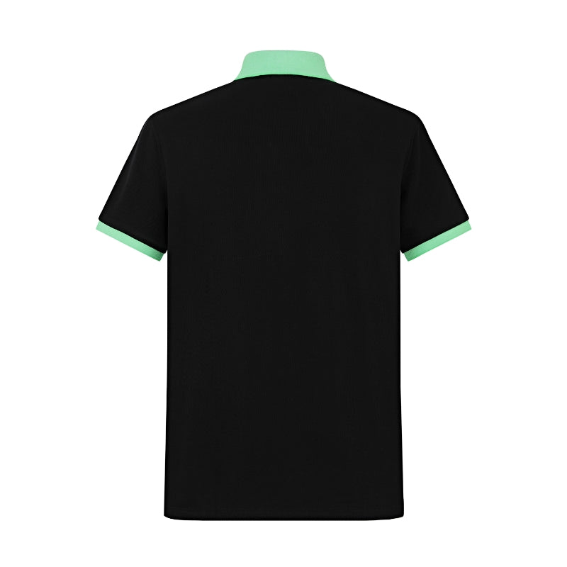 Camiseta 22336# Tipo Polo Negra Para hombre