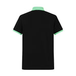 Camiseta 22336# Tipo Polo Negra Para hombre