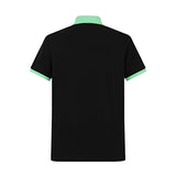 Camiseta 22336# Tipo Polo Negra Para hombre