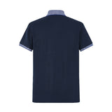 Camiseta 22336# Tipo Polo Azul Oscuro Para Hombre