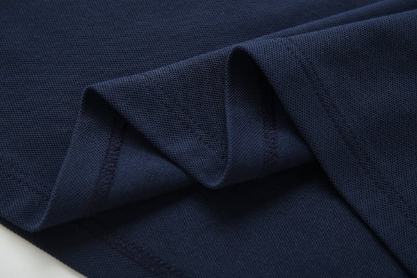 Camiseta 22336# Tipo Polo Azul Oscuro Para Hombre