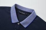 Camiseta 22336# Tipo Polo Azul Oscuro Para Hombre