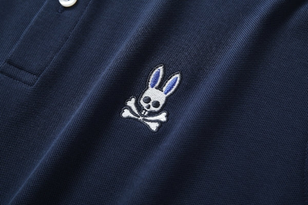 Camiseta 22336# Tipo Polo Azul Oscuro Para Hombre