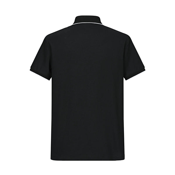 Camiseta Bu110# Tipo Polo Negro Para Hombre