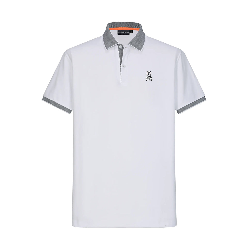 Camiseta Bu101# Tipo Polo Blanca Para Hombre