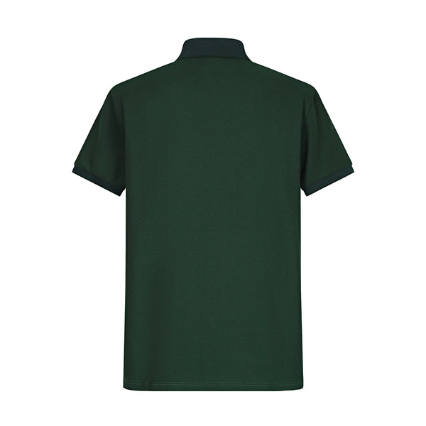 Camiseta Bu101# Tipo Polo Verde Para Hombre