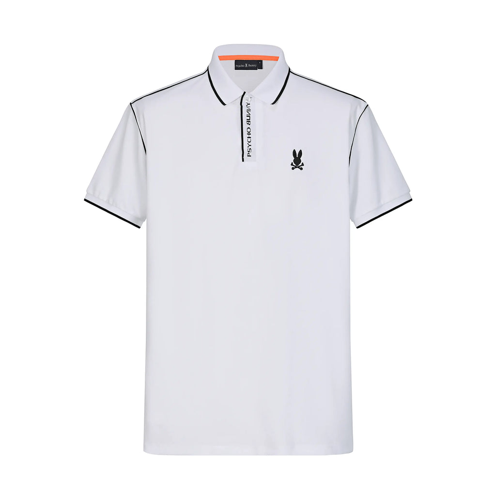 Camiseta Bu111# Tipo Polo Blanco Para Hombre