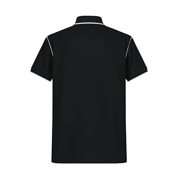 Camiseta Bu111# Tipo Polo Negro Para Hombre