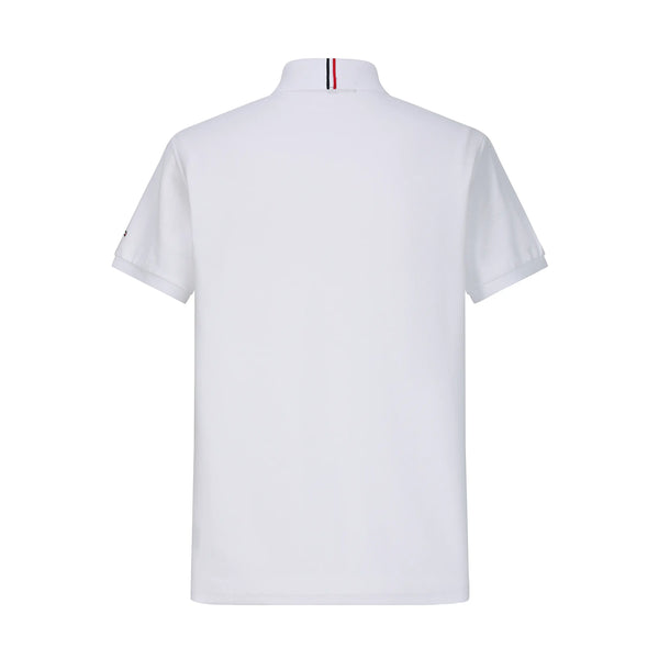 Camiseta TM001# Tipo Polo Blanco Para Hombre